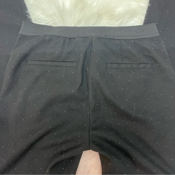 Zara basic black with white small speckling design dress pants small/26 - Picture 5 of 8